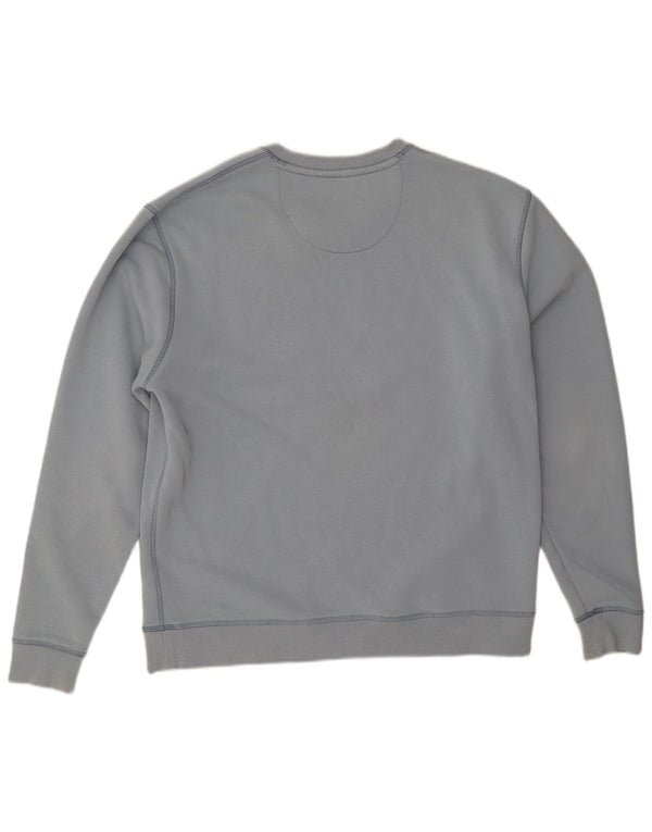 Felpa grafica da uomo Jack Wills, maglione, cotone blu medio