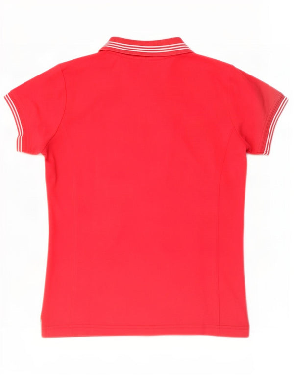 Polo da donna Easy Fit Champion UK 12 Cotone a righe rosse medie