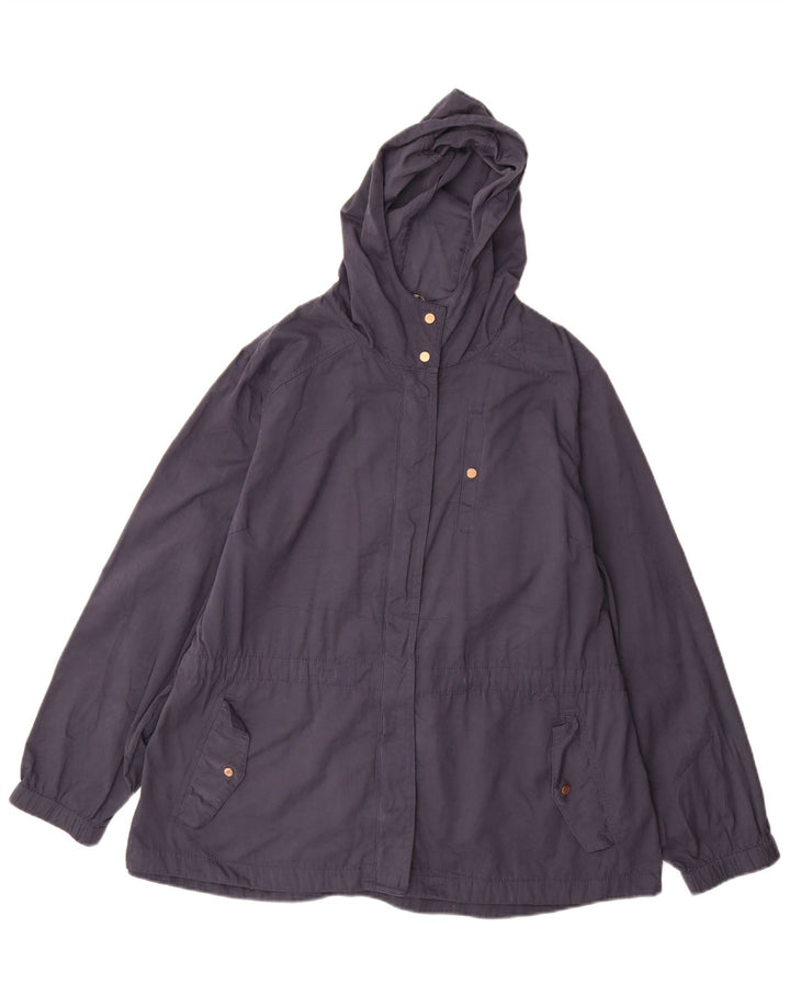 Giacca a vento con cappuccio da donna Marks & Spencer UK 18 XL Blu navy
