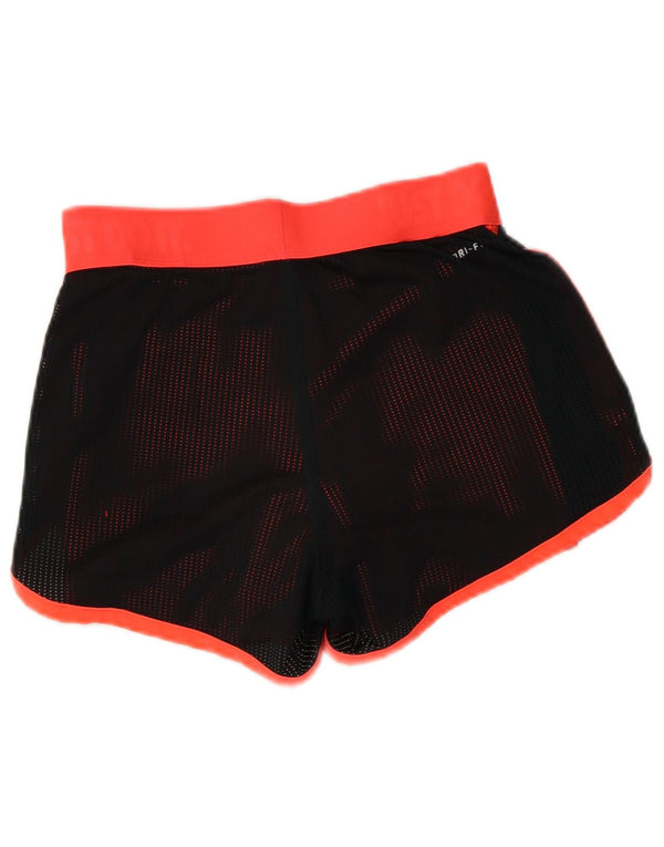 Pantaloncini sportivi Nike Dri Fit Graphic da donna UK 6 XS Black Colourblock