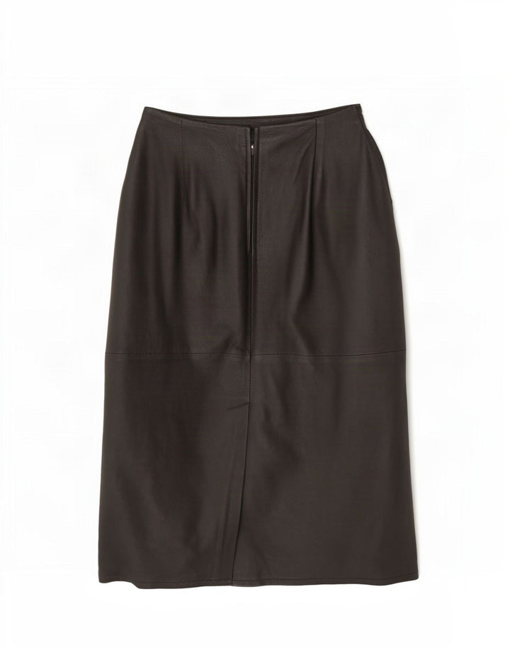 Gonna in pelle a vita alta da donna Ruby EU 38 media W28 nera