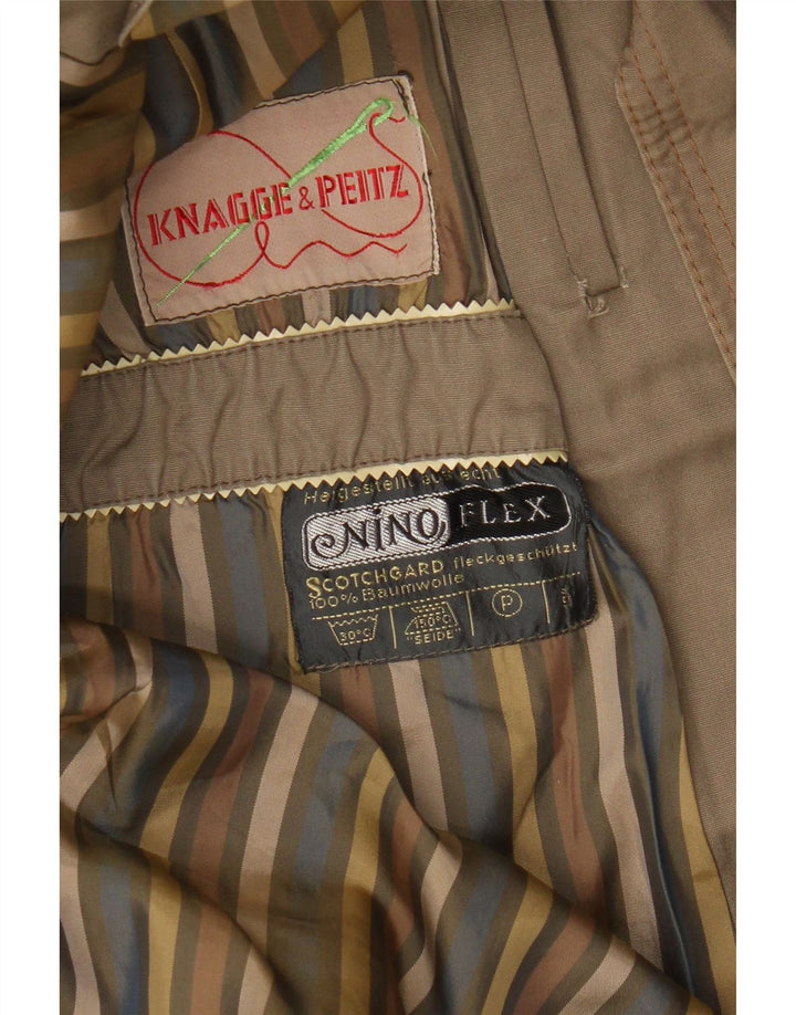 Soprabito vintage da uomo UK 40 grande in cotone beige