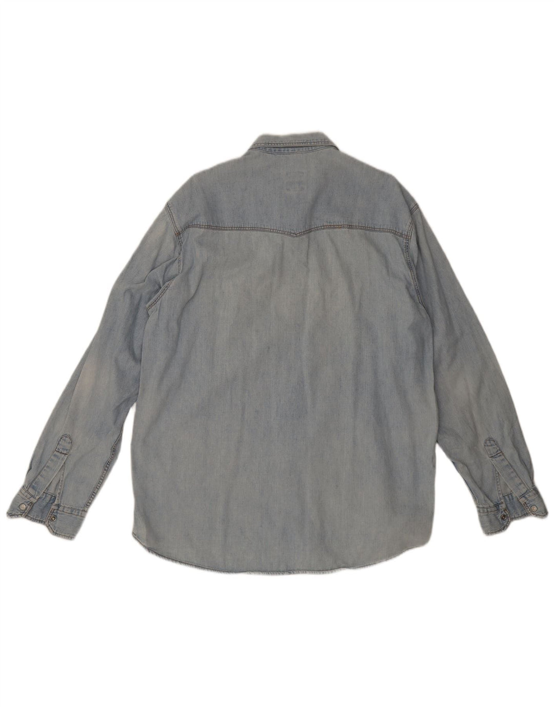Camicia di jeans da uomo Rifle XL in cotone blu
