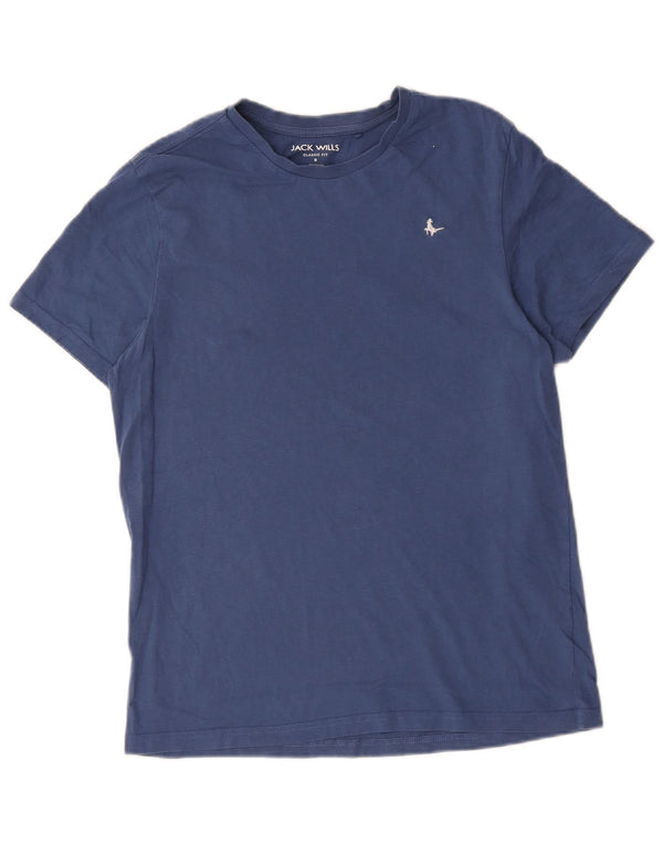 T-shirt da uomo dalla vestibilità classica Jack Wills Top in cotone blu piccolo