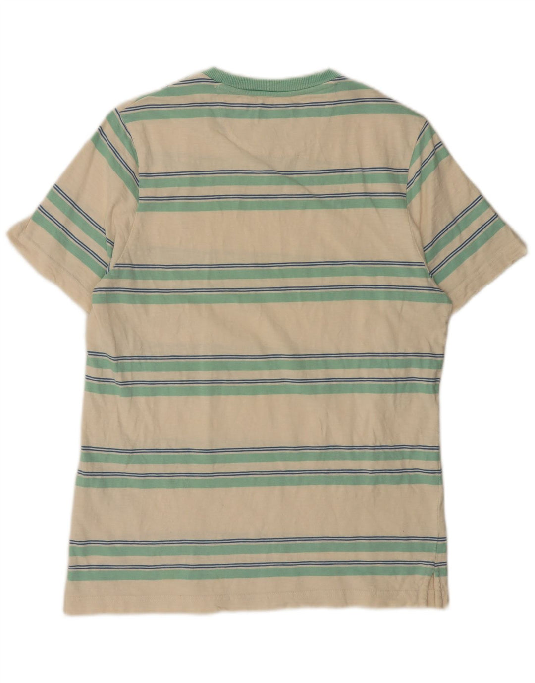 T-shirt da uomo FARAH Top in cotone a righe bianco sporco medio