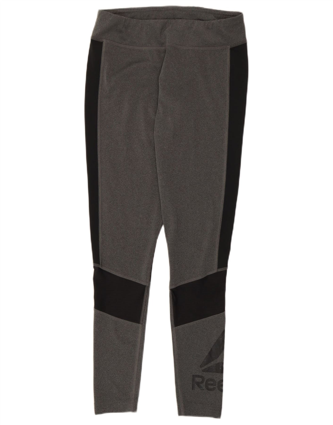 Leggings Reebok Speedwick Graphic da donna UK 12/14 Colorblock grigio medio