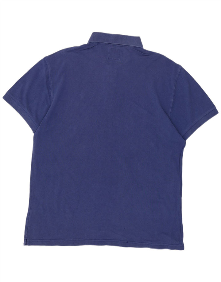 MARLBORO CLASSICS Polo da uomo XL in cotone blu navy