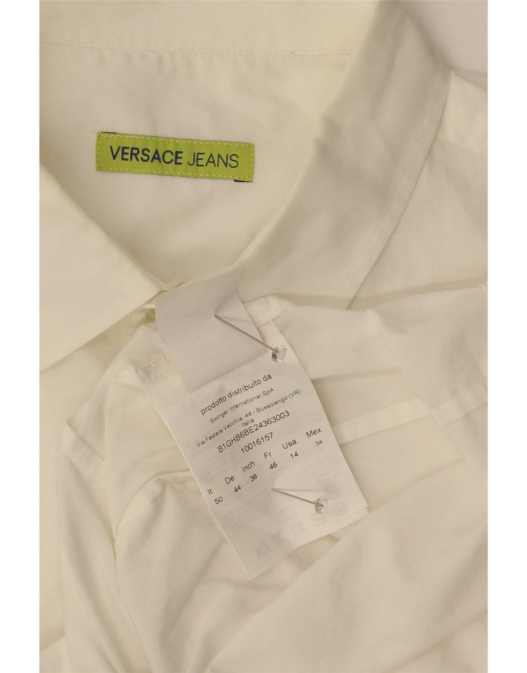 Camicia Versace Uomo IT 50 Cotone Bianco Medio