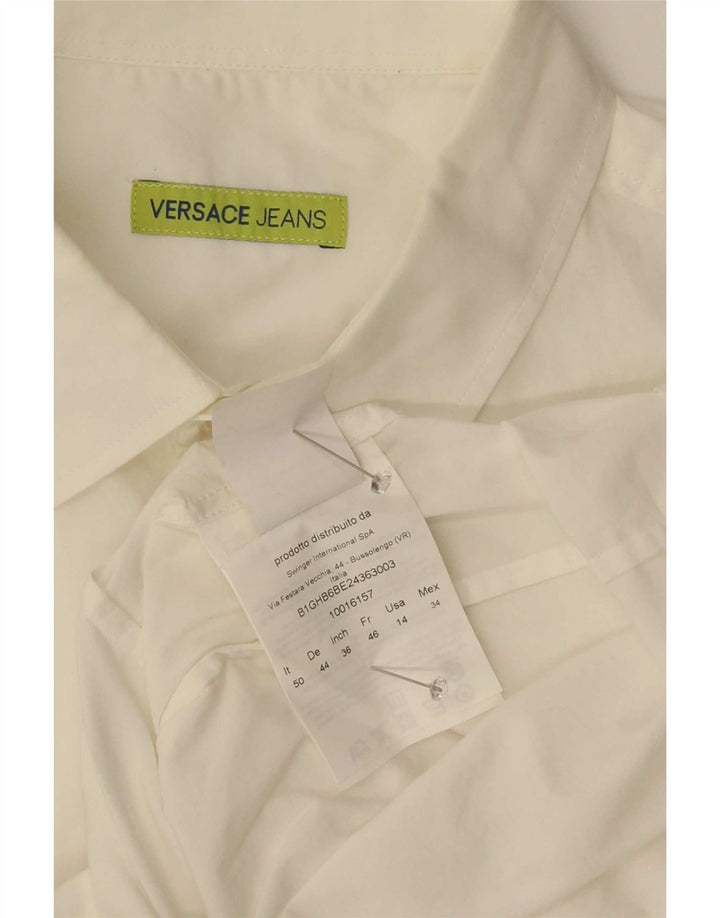 Camicia Versace Uomo IT 50 Cotone Bianco Medio