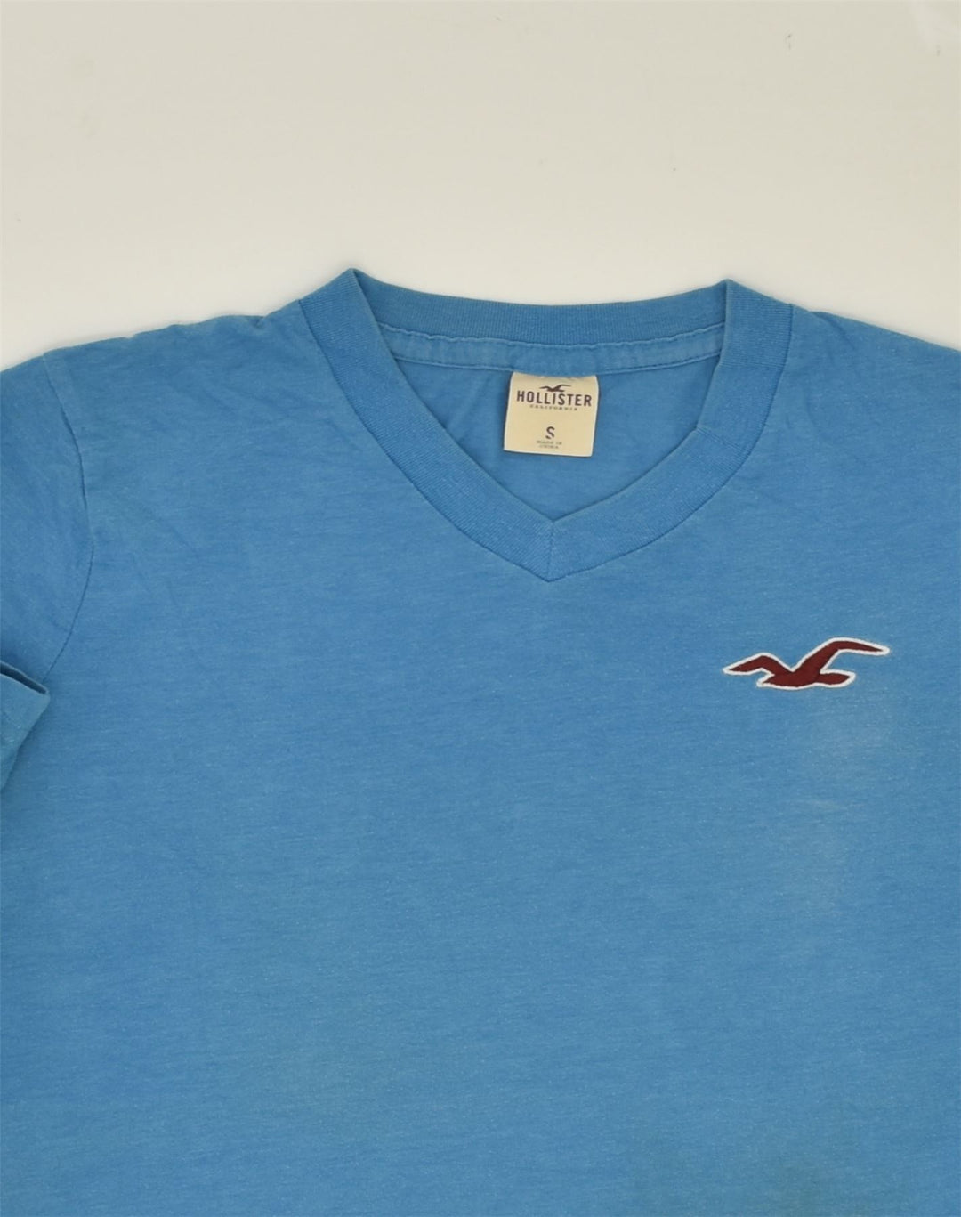 HOLLISTER Mens T-Shirt Top Small Blue Cotton | Vintage Hollister | Thrift | Second-Hand Hollister | Used Clothing | Messina Hembry 