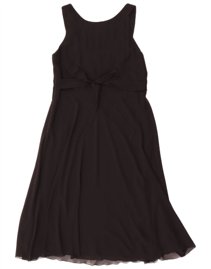 Abito a trapezio senza maniche da donna Debenhams UK 14 poliestere nero medio