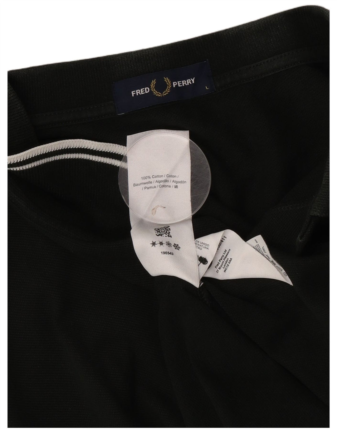 Polo da uomo Fred Perry grande in cotone kaki
