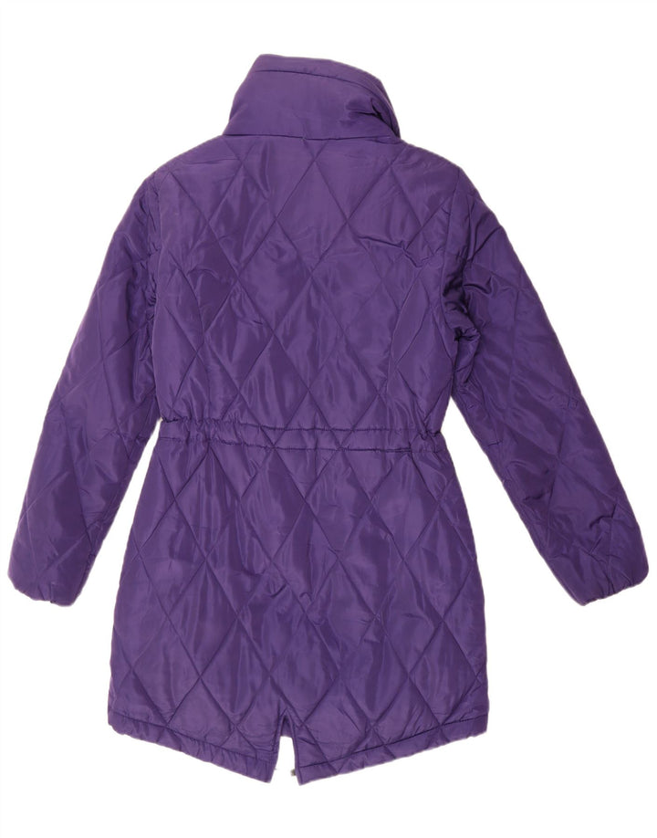 Cappotto imbottito da donna Marks & Spencer UK 8 piccolo poliestere viola