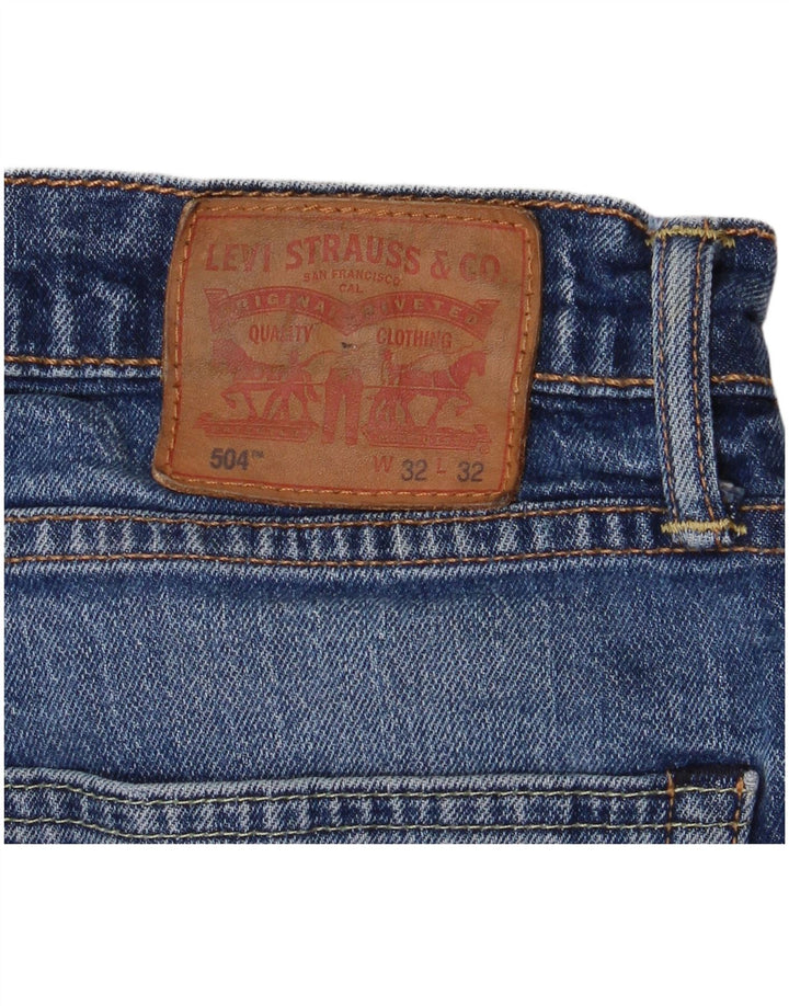 Levi's Uomo 504 Jeans dritti W32 L27 Blu