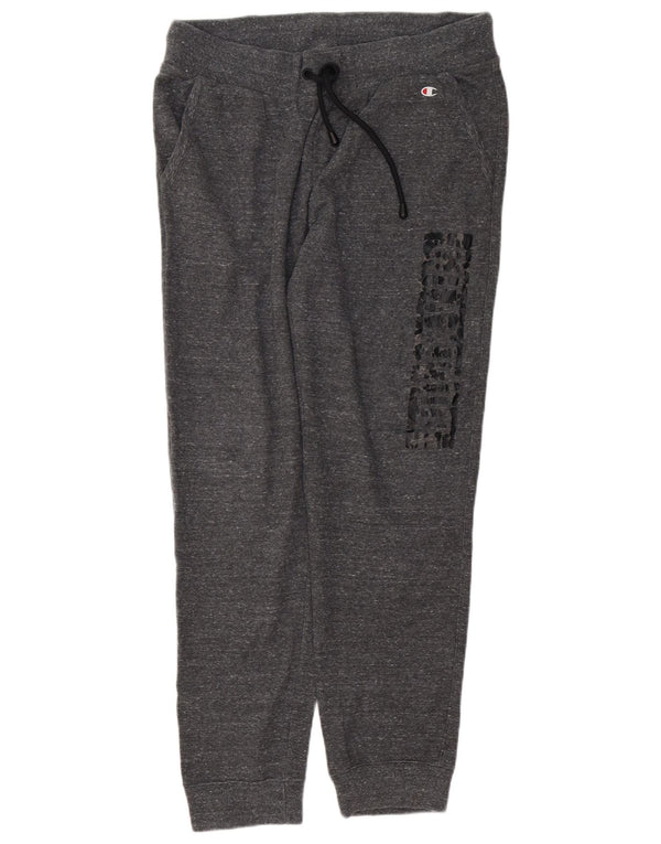 CHAMPION Pantaloni da tuta con grafica da donna Joggers UK 18 XL Grigio chiazzato