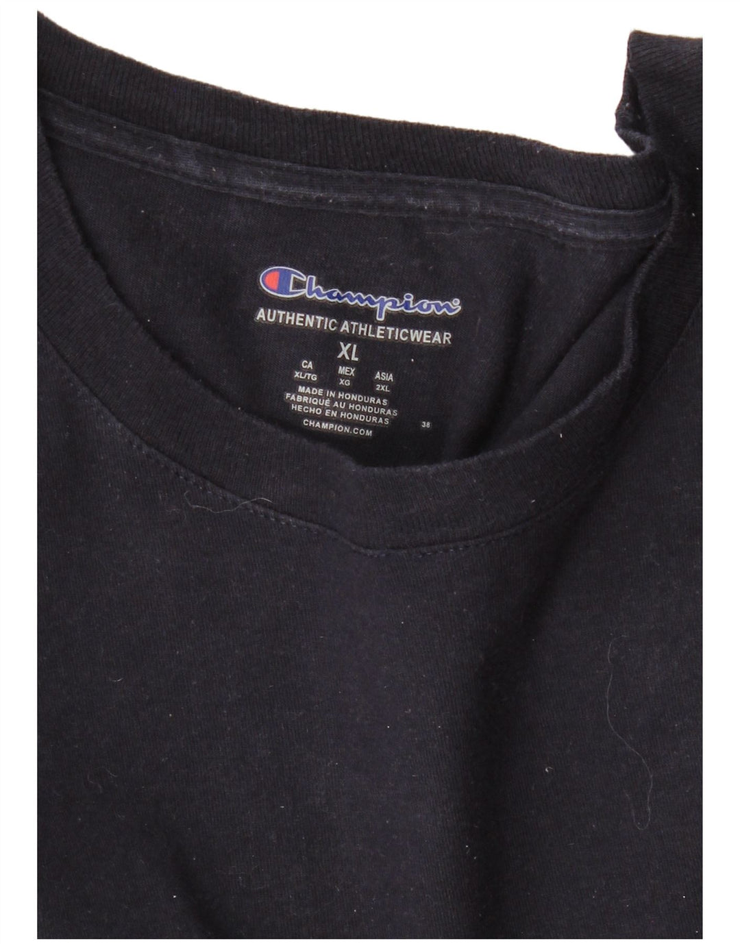 CHAMPION Top grafico da uomo manica lunga XL blu navy