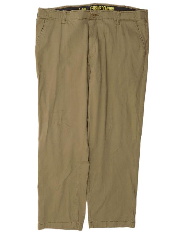 Pantaloni chino dritti da uomo Lee Extreme Comfort W38 L30 cotone kaki