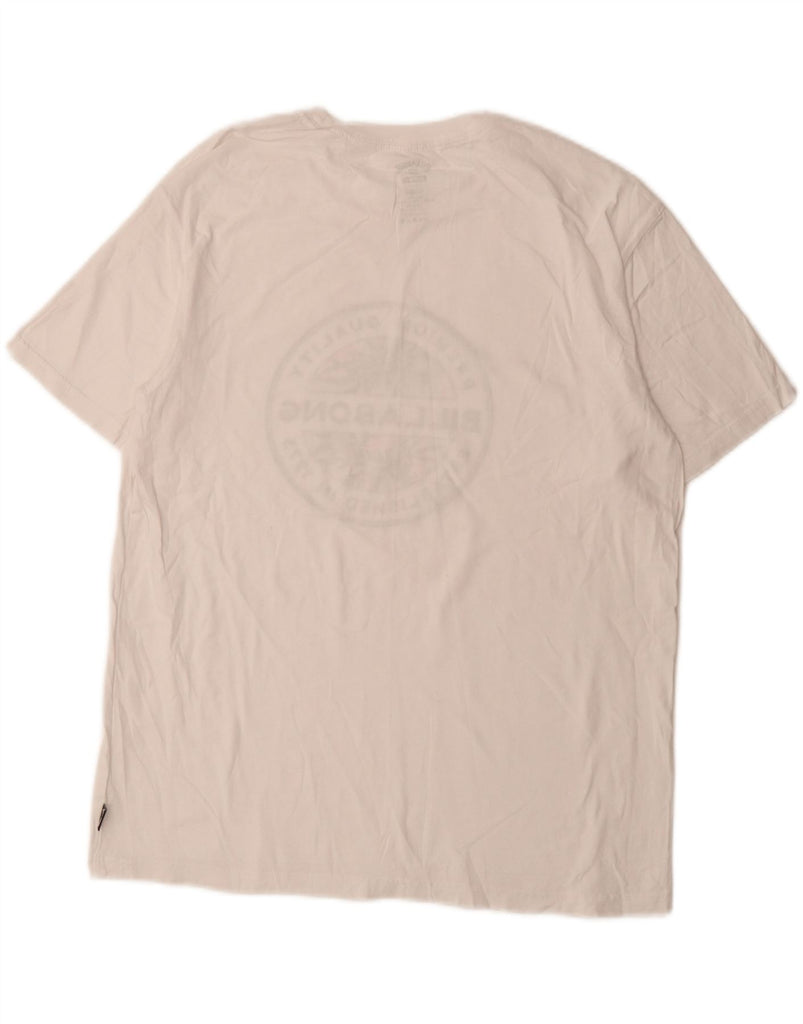 BILLABONG Mens Graphic T-Shirt Top Medium White Cotton Vintage Billabong and Second-Hand Billabong from Messina Hembry 