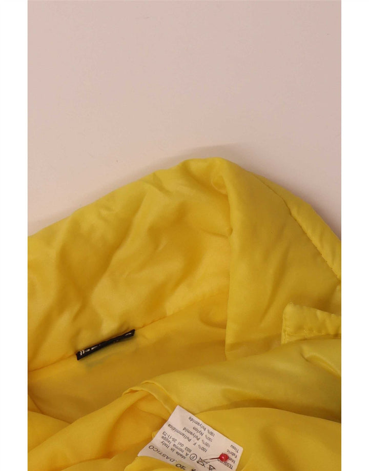 Giubbotto bomber vintage da uomo IT 48 Poliammide color block giallo medio