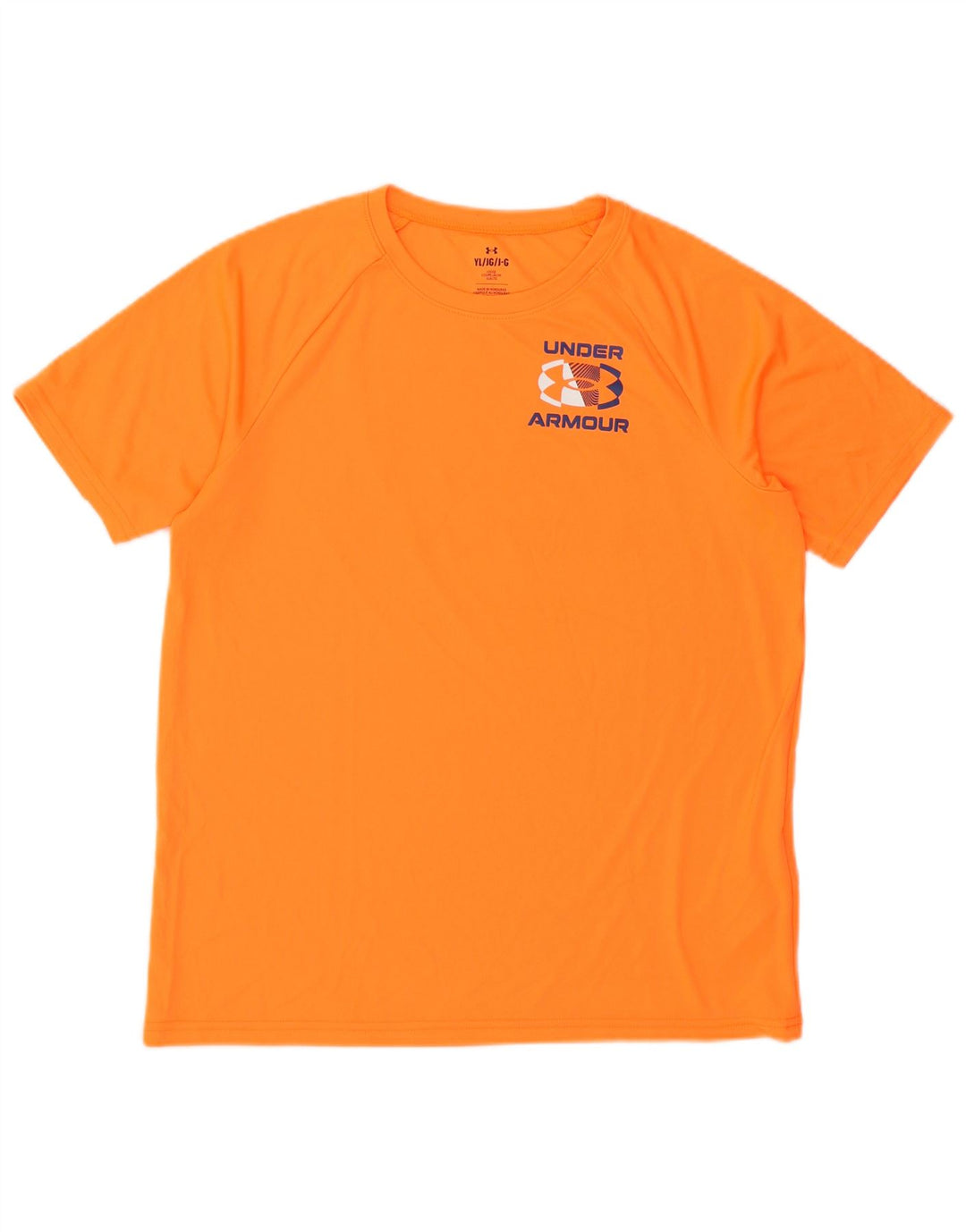 Maglietta grafica da ragazzo Under Armour Top 11-12 anni Large Orange Poliestere