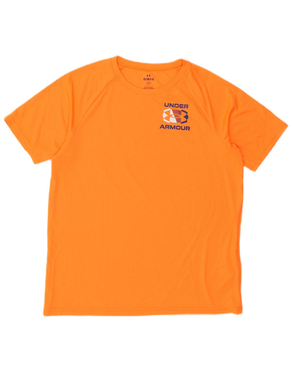 Maglietta grafica da ragazzo Under Armour Top 11-12 anni Large Orange Poliestere