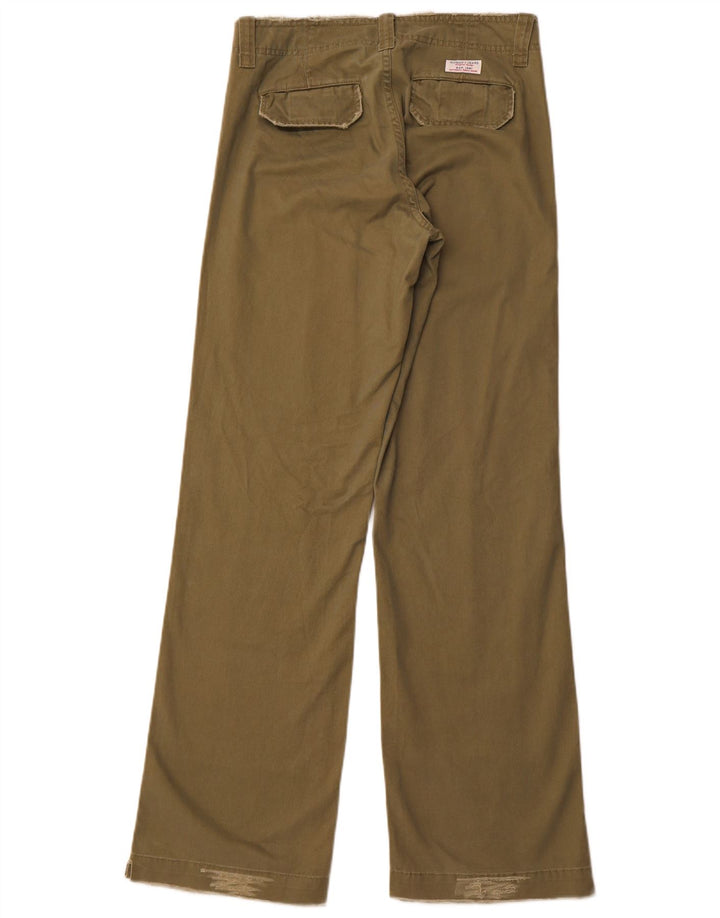 Pantaloni chino bootcut invecchiati GUESS da donna W29 L33 cotone verde