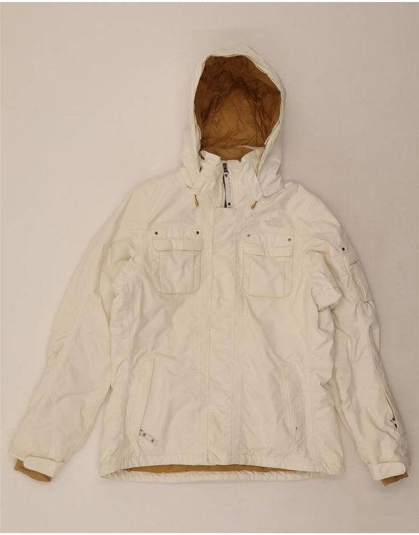 Giacca a vento con cappuccio da donna The North Face UK 16 Large nylon bianco