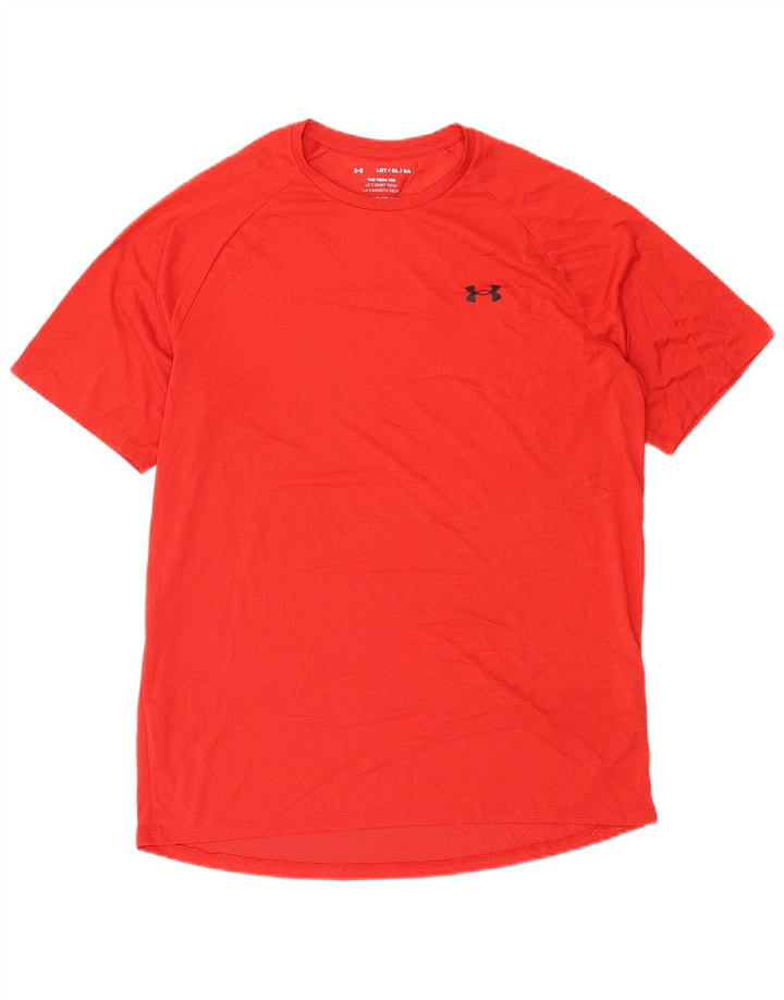 T-shirt da uomo Under Armour Top grande rosso in poliestere