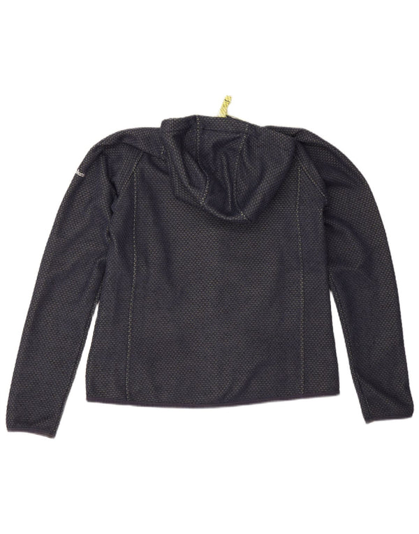 Maglione con cappuccio e zip da donna Columbia UK 16 Grande poliestere blu navy