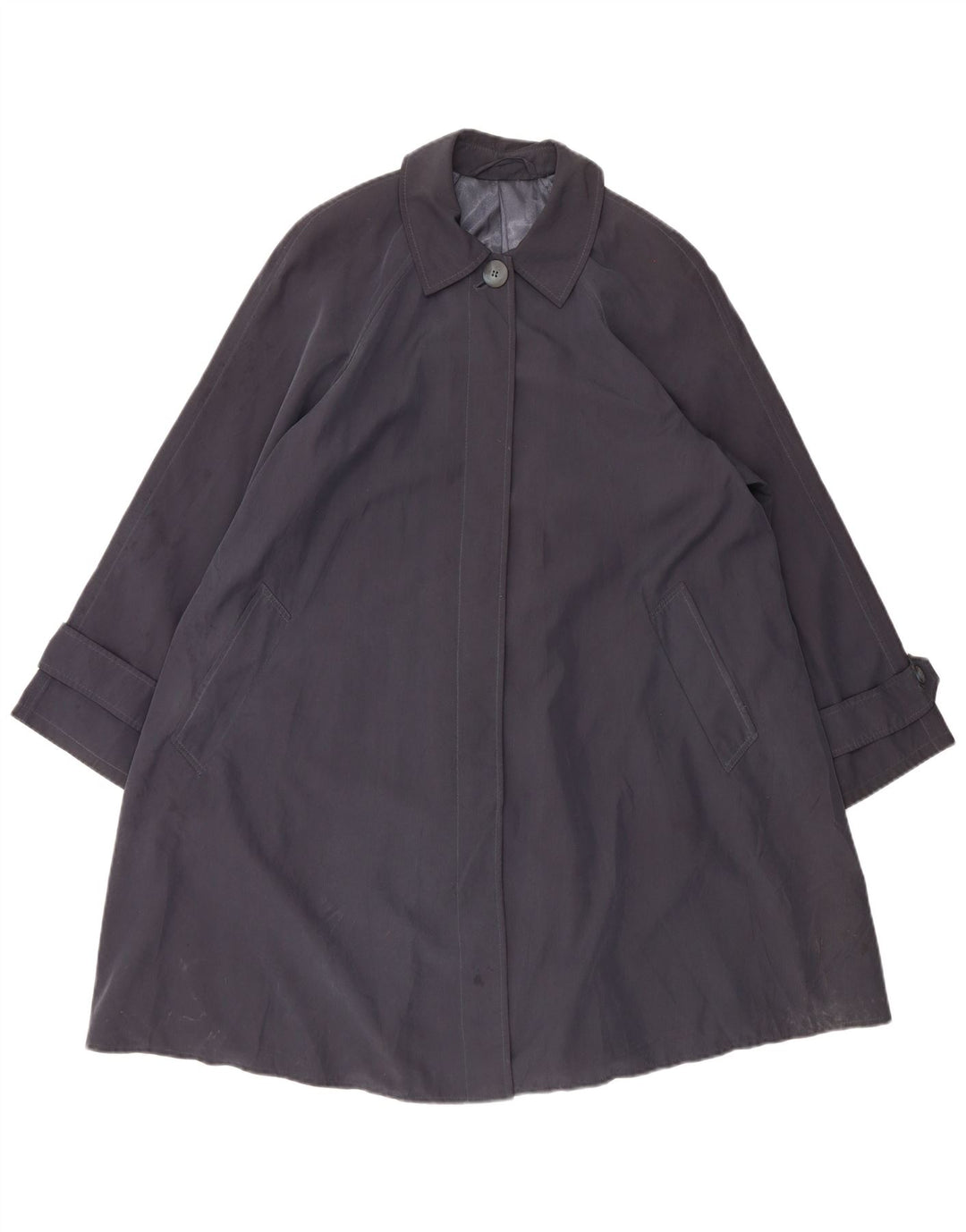 Trench oversize da donna Marks & Spencer UK 10 piccolo modal blu navy