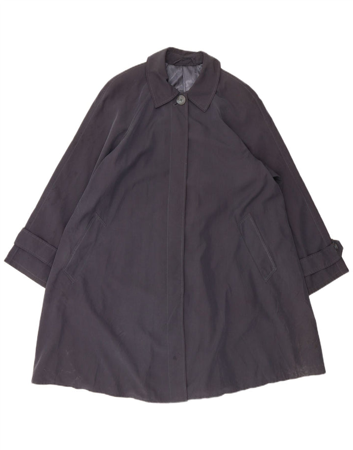 Trench oversize da donna Marks & Spencer UK 10 piccolo modal blu navy