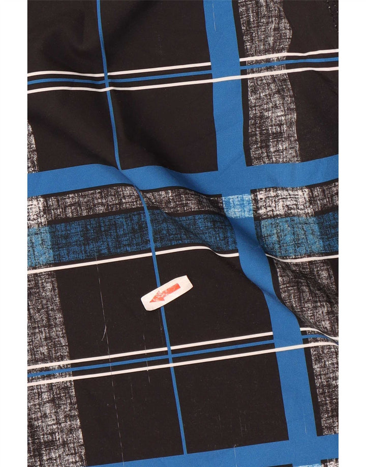 Pantaloncini da bagno da uomo Billabong grandi in poliestere a quadri neri
