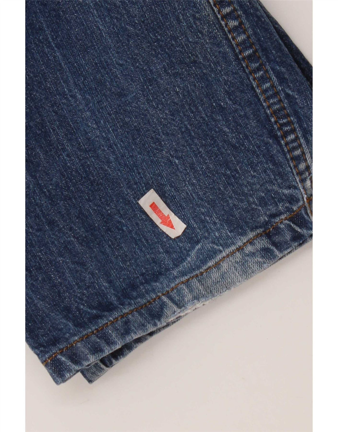 Jeans dritti vestibilità regolare da uomo Marks & Spencer W32 L33 cotone blu