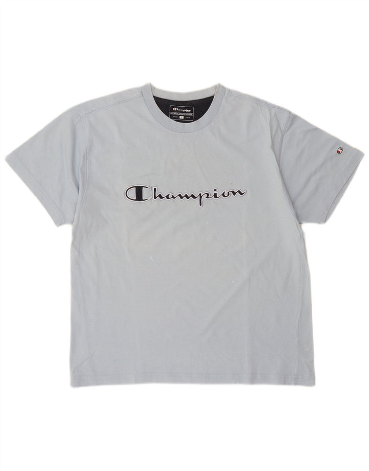 T-shirt grafica da uomo Champion Top grande blu