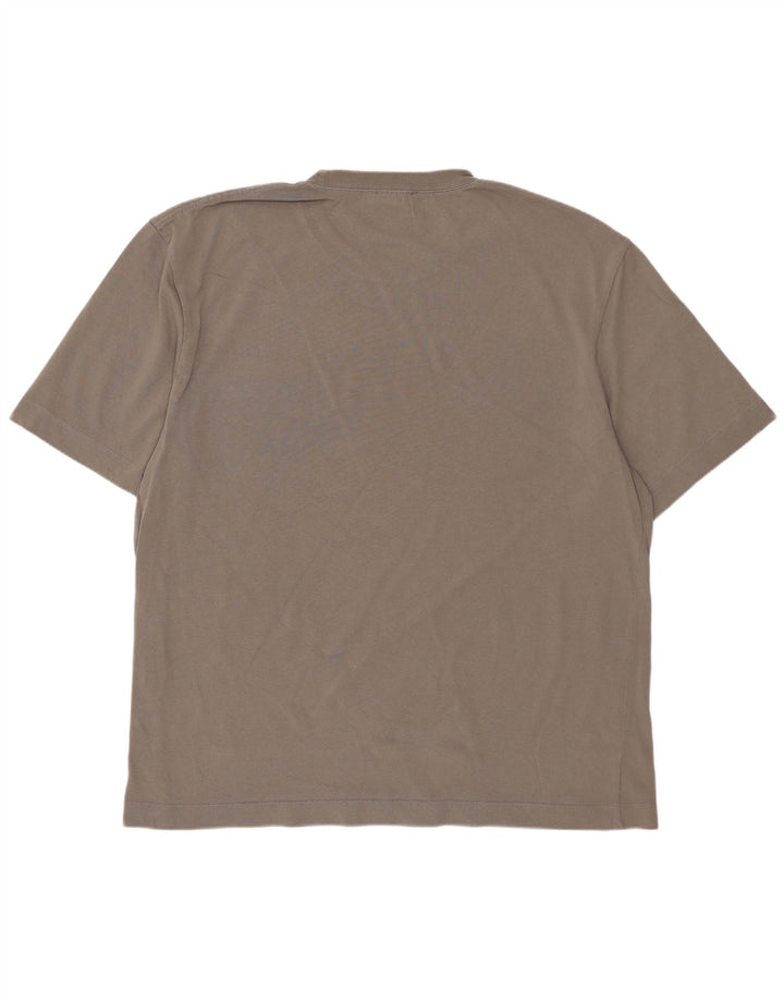 T-shirt da uomo ZARA Top XL in cotone grigio