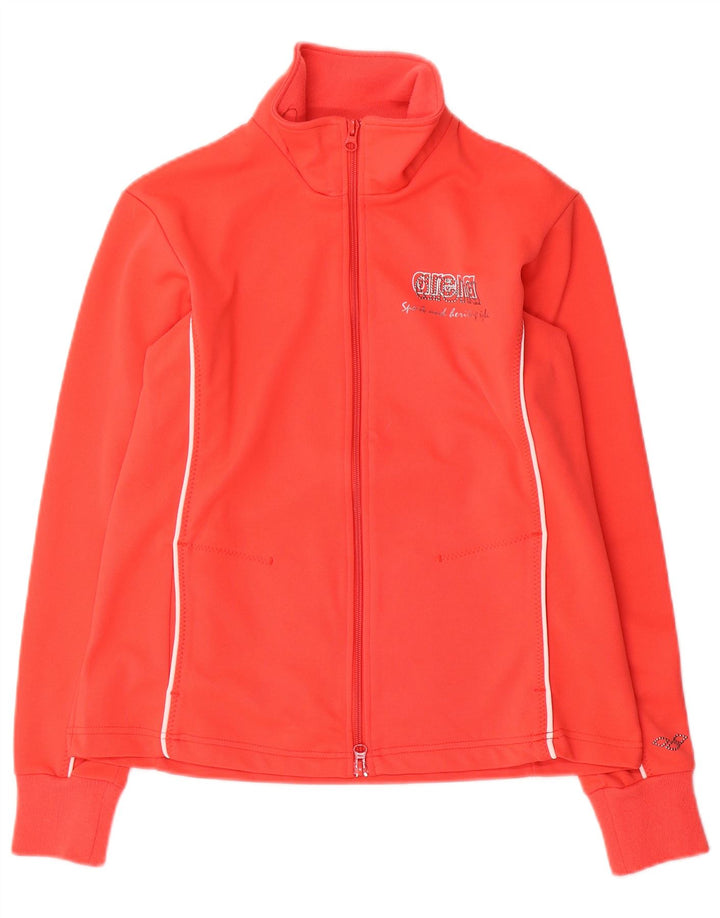 Giacca da ginnastica da donna con vestibilità regolare Arena UK 6 XS rosso poliestere