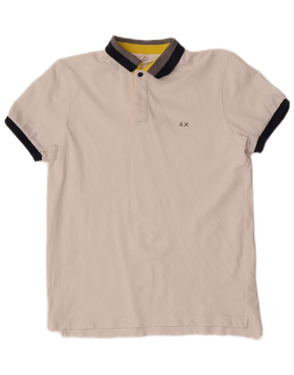 Polo Sun68 da bambino 11-12 anni in cotone bianco