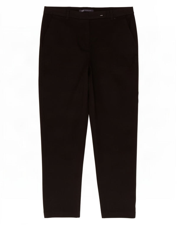 Pantaloni casual dritti da donna Marks & Spencer UK 12 medi W30 L26 neri