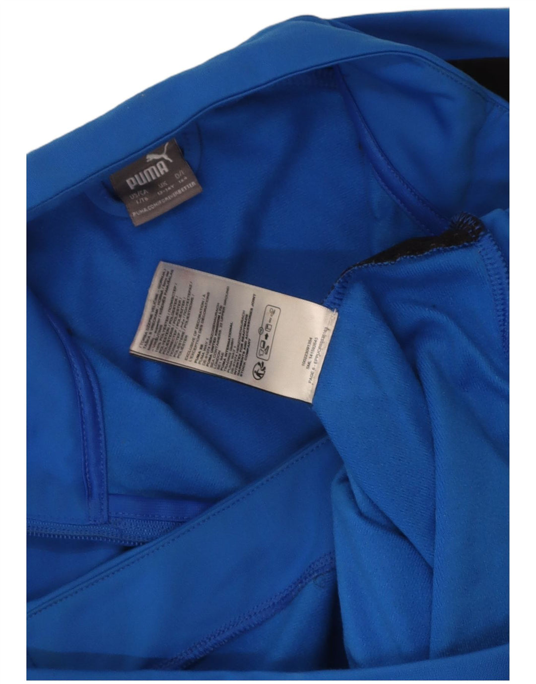 Giacca da tuta grafica da ragazzo Puma 13-14 anni Blu Colourblock