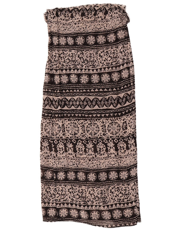 Gonna avvolgente a vita alta da donna Max & Co. UK 12 media W28 nera floreale