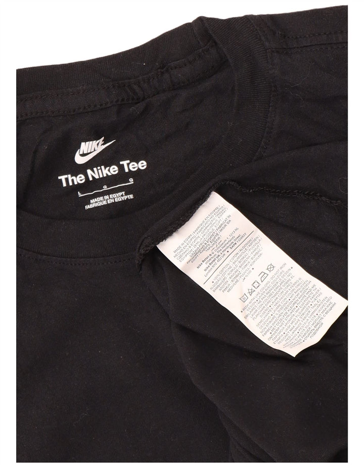 T-shirt da uomo Nike Top grande in cotone nero
