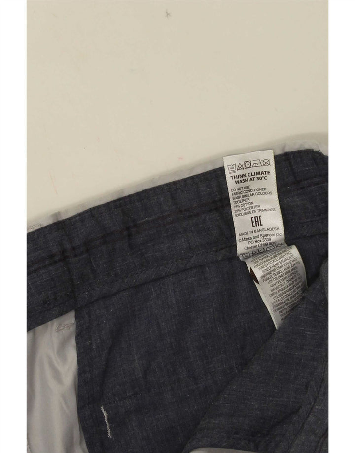 Pantaloncini chino da uomo Marks & Spencer W34 grandi in cotone grigio