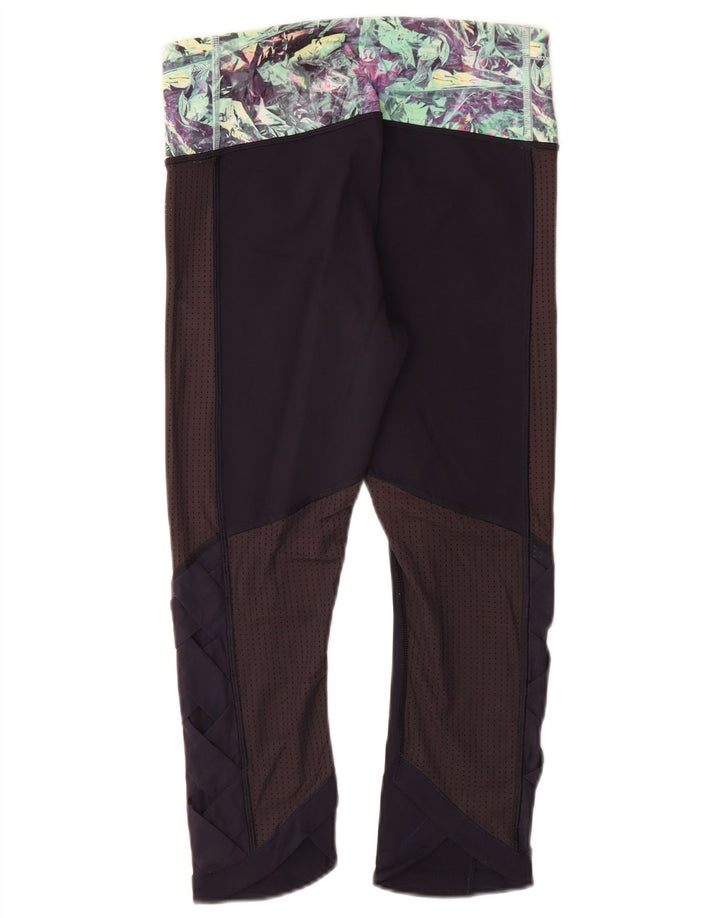 Leggings Capri da donna Lululemon US 6 nylon color block blu navy medio