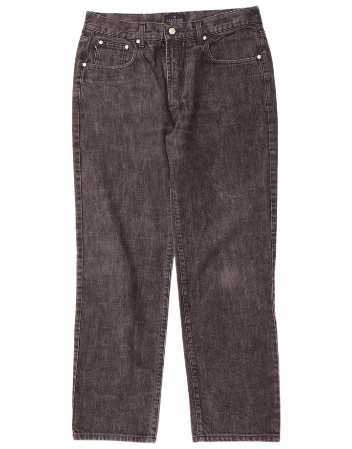 Jeans Straight Uomo Trussardi W36 L32 Cotone Grigio