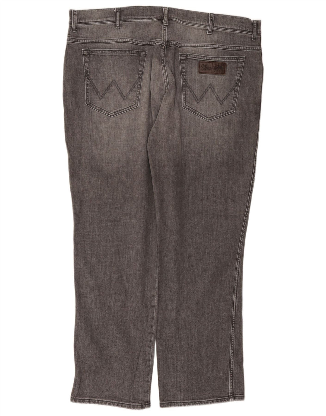 WRANGLER Jeans dritti elasticizzati Texas da uomo W40 L30 cotone grigio