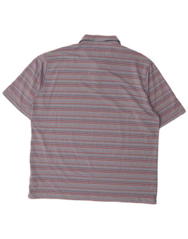 Polo Nike da uomo UK 45/47 XL poliestere a righe blu