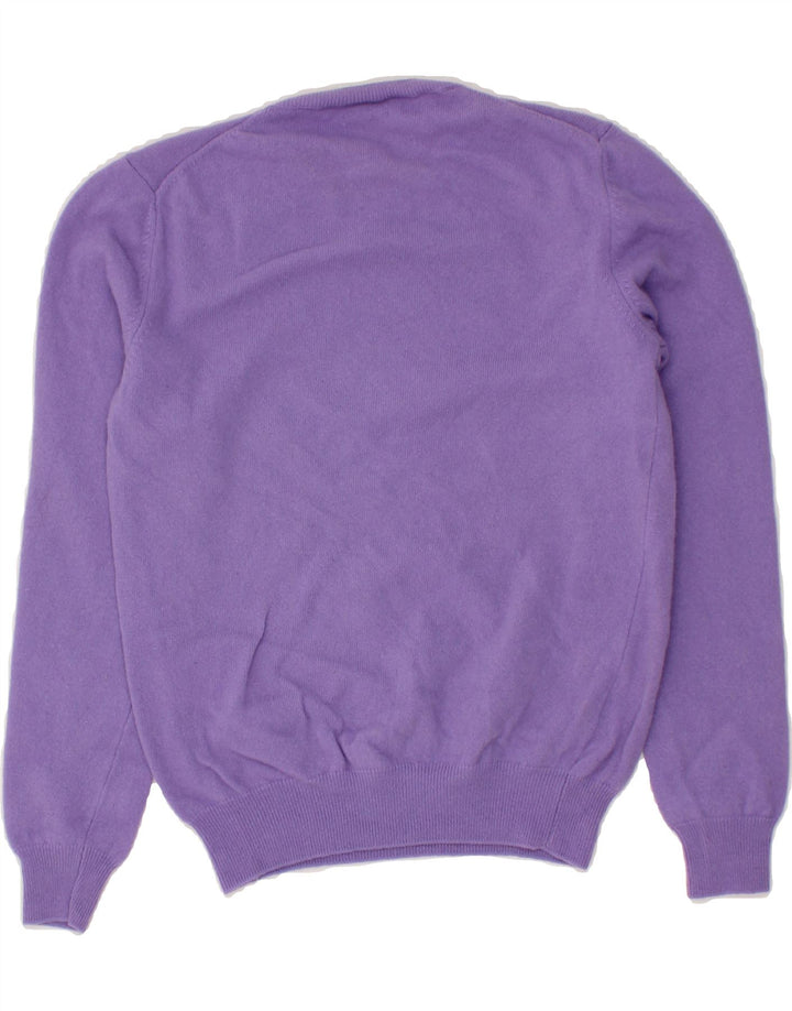 BENETTON Womens Crew Neck Jumper Sweater UK 8 Small Purple Vintage Benetton and Second-Hand Benetton from Messina Hembry 