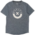T-shirt grafica da uomo Hurley Top in poliestere mélange medio blu navy