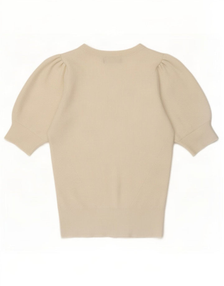 Top in camicetta da donna Marks & Spencer UK 8 Small in viscosa bianco sporco