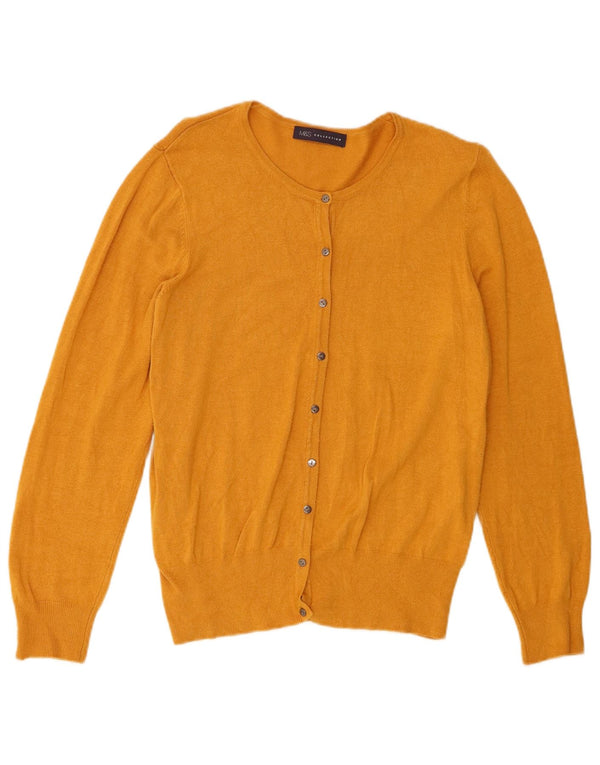 Maglione cardigan da donna Marks & Spencer UK 14 Large Beige Viscosa